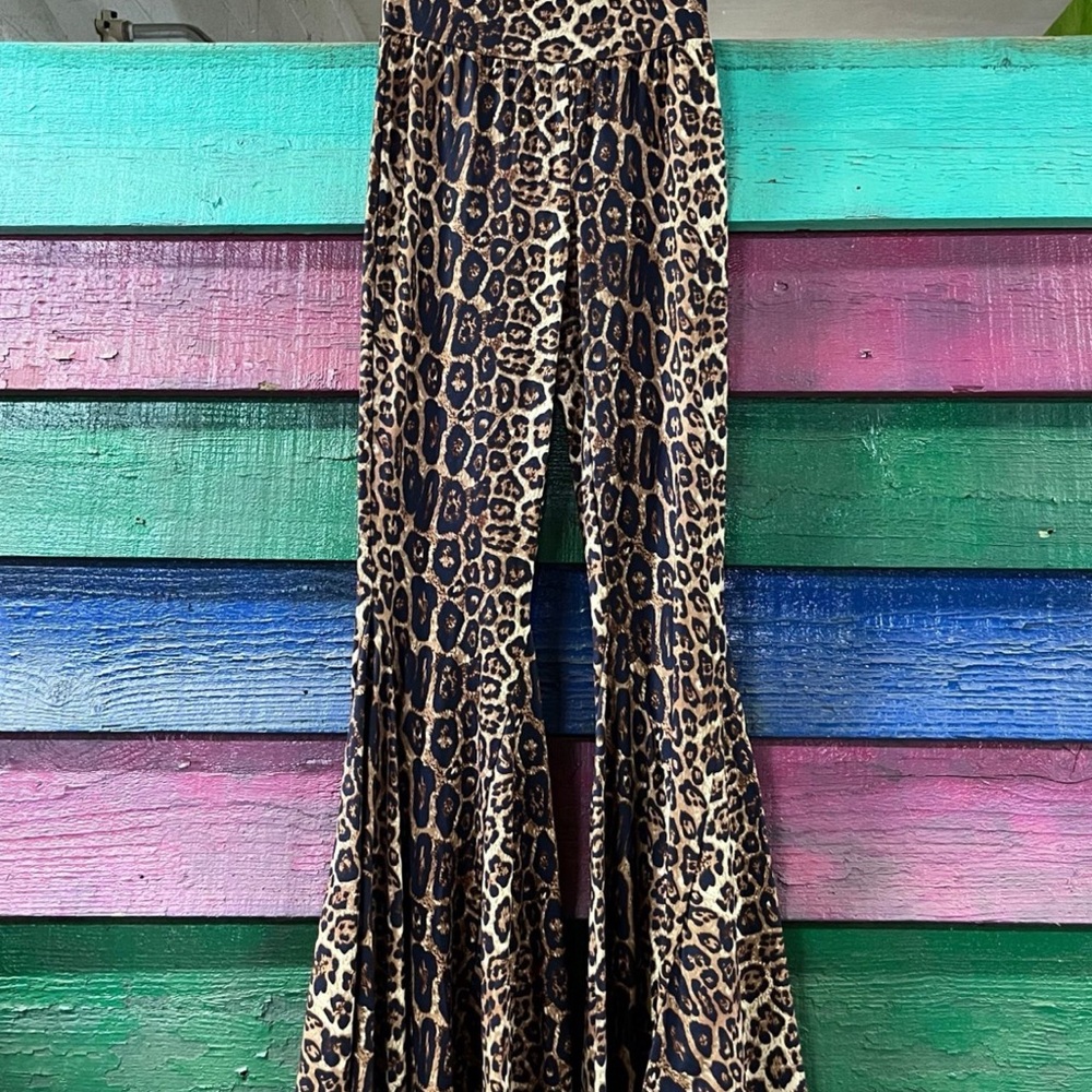 Crazy Train Swanky Leopard Flares